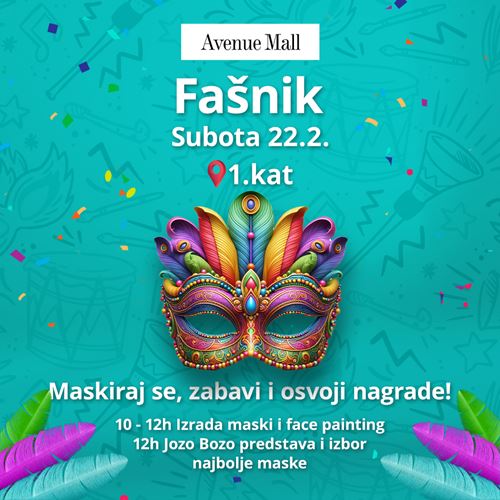 Fašnik u Avenue Mallu